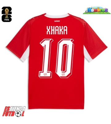 Suiza Granit Xhaka #10 Primera Equipación Mundial 2026 Manga Corta